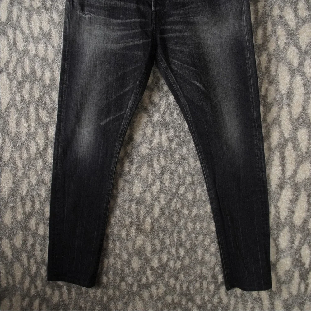 John Elliott Mens Size 31 The Cast 2 Carbon Black Slim Tapered Jeans Japan Made